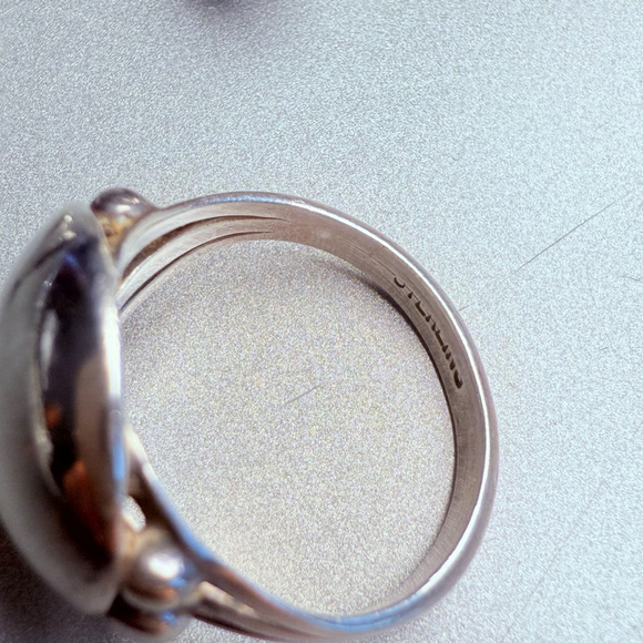 Navajo Modernist Gilbert Gomez Sterling Silver Bracelet, Ring, Earrings Set VTG - Picture 4 of 13